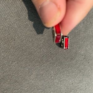 Brighton Ruby red square charms.